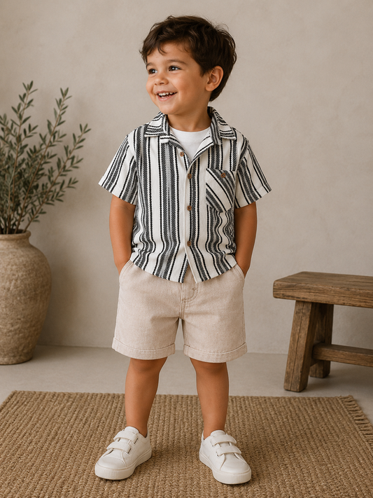 Outfit Set Streifen 3-teilig