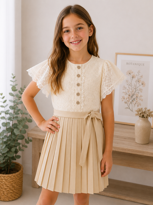 Kleid Baumwolle Plissee