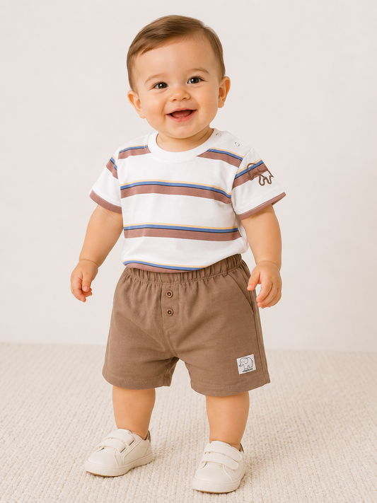 Set Shirt Shorts Streifen