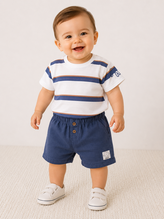 Set Shirt Shorts Streifen