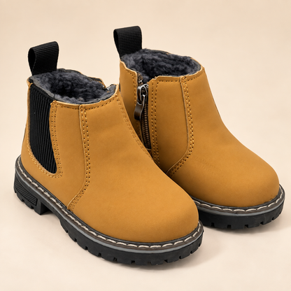 Jungen Stiefel Gefüttert Reißverschluss