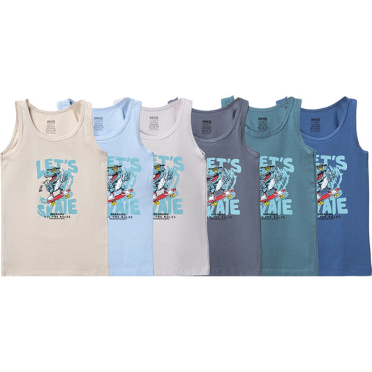 Jungen Unterhemd – 100% Baumwolle | 6 Farben