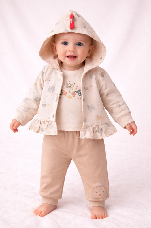 Baby KombiSet mit Hühnchen Motiv