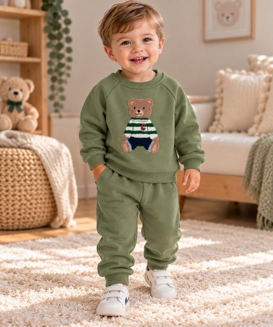 Baby Jogginganzug Baumwolle Teddybär