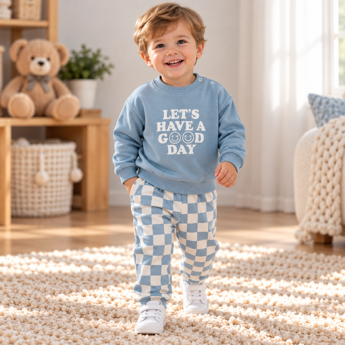 Baby Jungen Set Karomuster