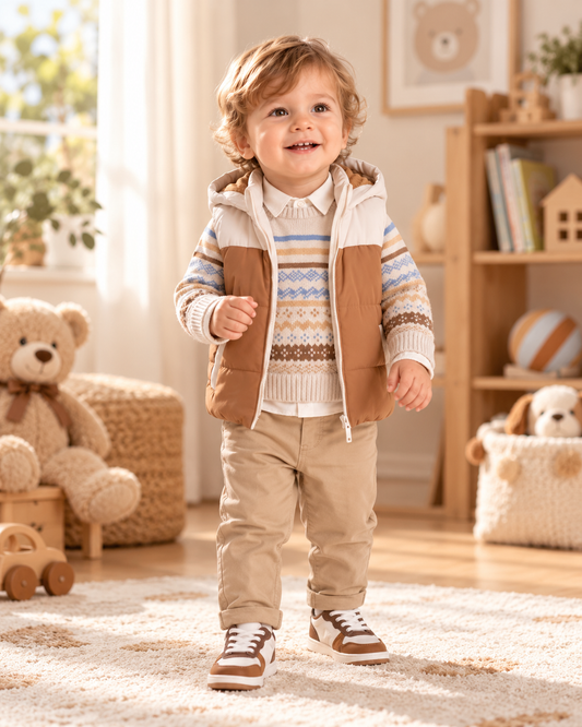 Baby Jungen Set 4-teilig Strickmuster