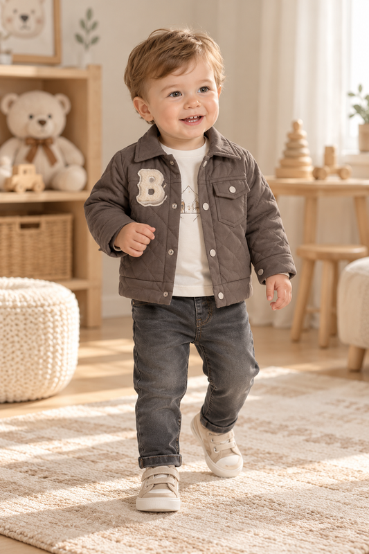 Baby Jungen Set 3-teilig Steppjacke