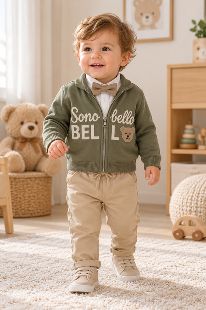 Baby Jungen Set 4-teilig Teddy