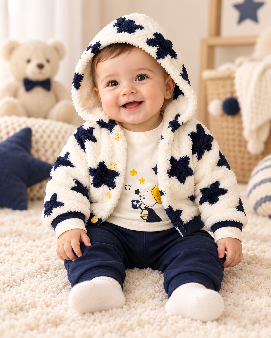 Baby Jungen Set 3-teilig Sterne