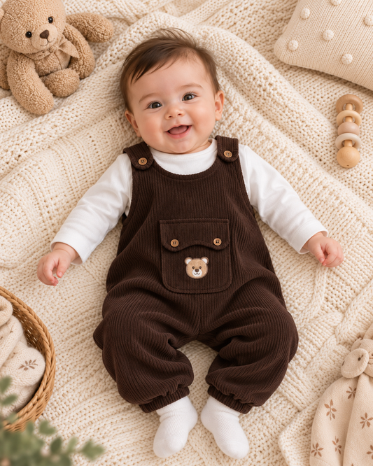 Baby Jungen Set 2-teilig Teddy Braun