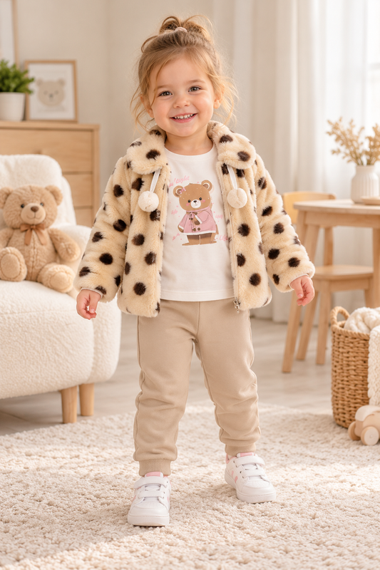 Mädchen Set 3-teilig Teddy