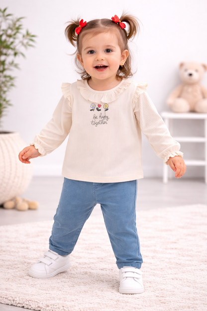Zweiteiliges Outfit-Set für Babys – süß & bequem 👶✨