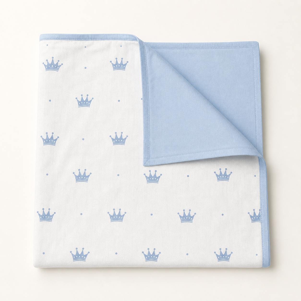 Babynest Set Hellblau Krone