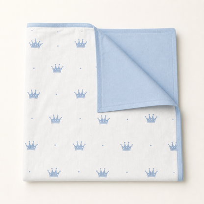 Babynest Set Hellblau Krone