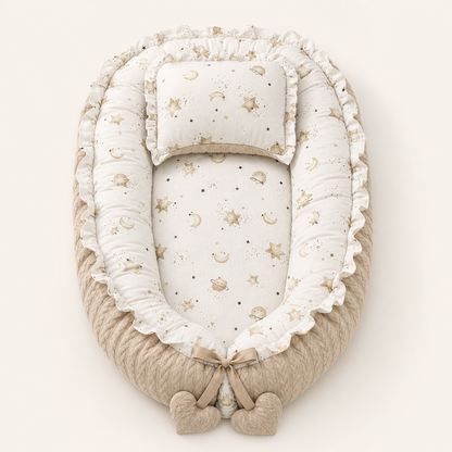 Babynest Set Beige Mond