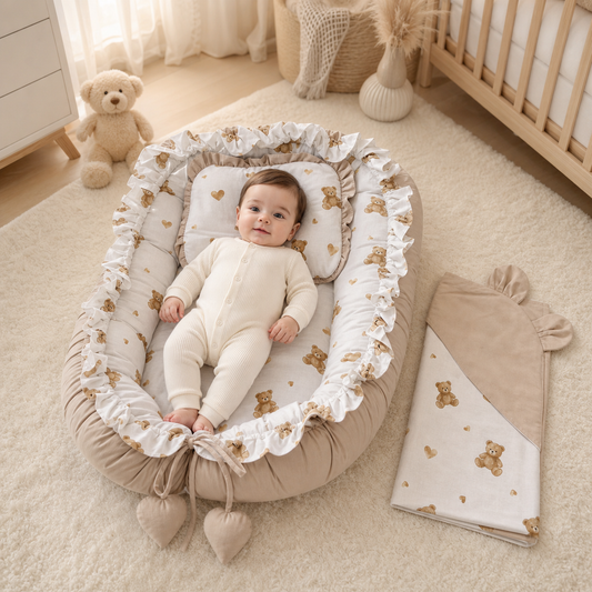Babynest Set Beige Teddy