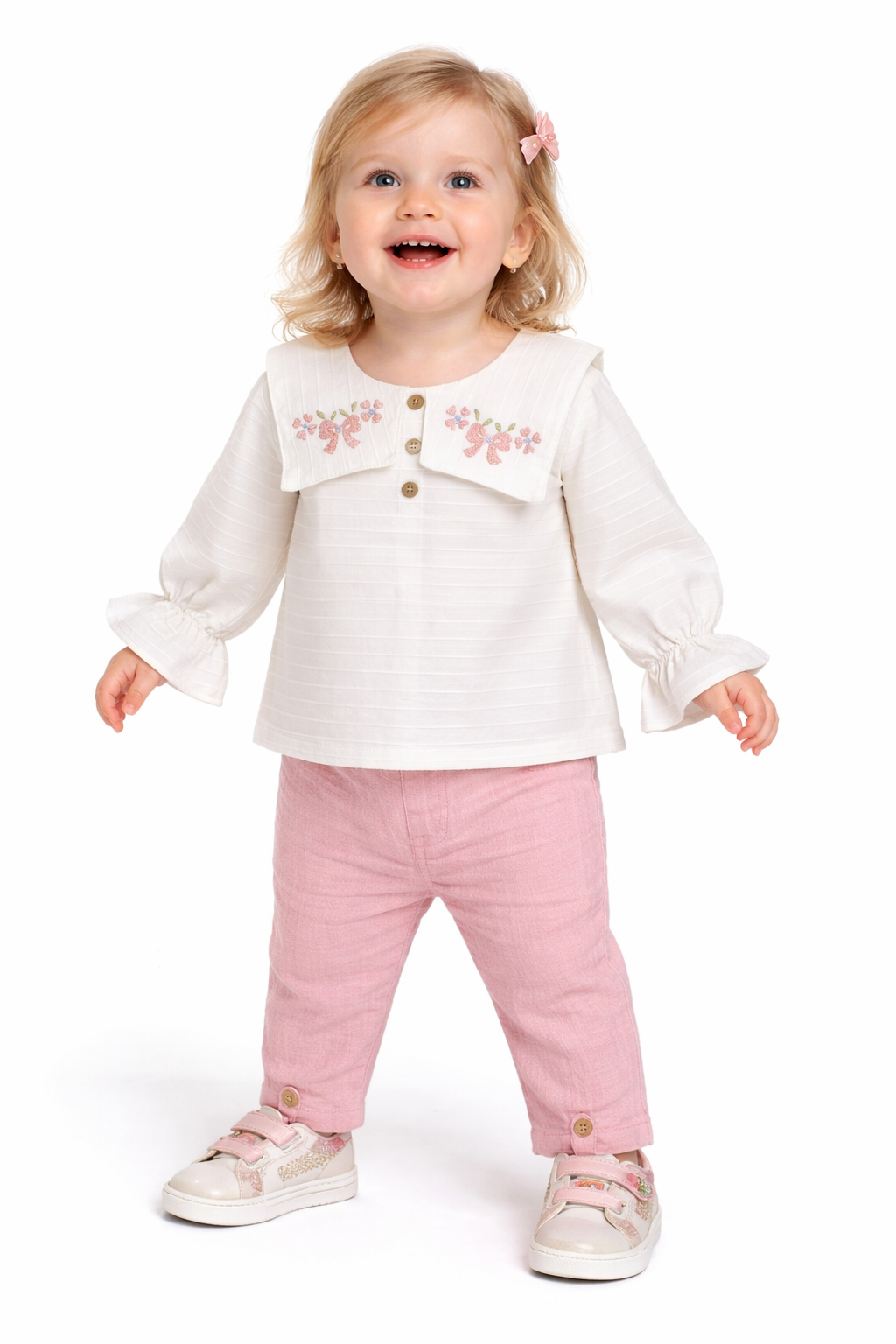 Zweiteiliges Outfit für Babymädchen – zart & stylisch 🌷