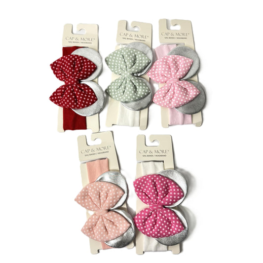 Baby Haarband mit Schleife & Glitzer-Ohren – 5 Farben erhältlich