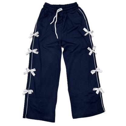 Mädchen Hose – stylisch mit weißen Schleifen 🎀👧