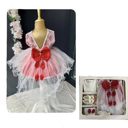 Baby Mädchen Kleid Set – 4-teilig & elegant 🎀👗
