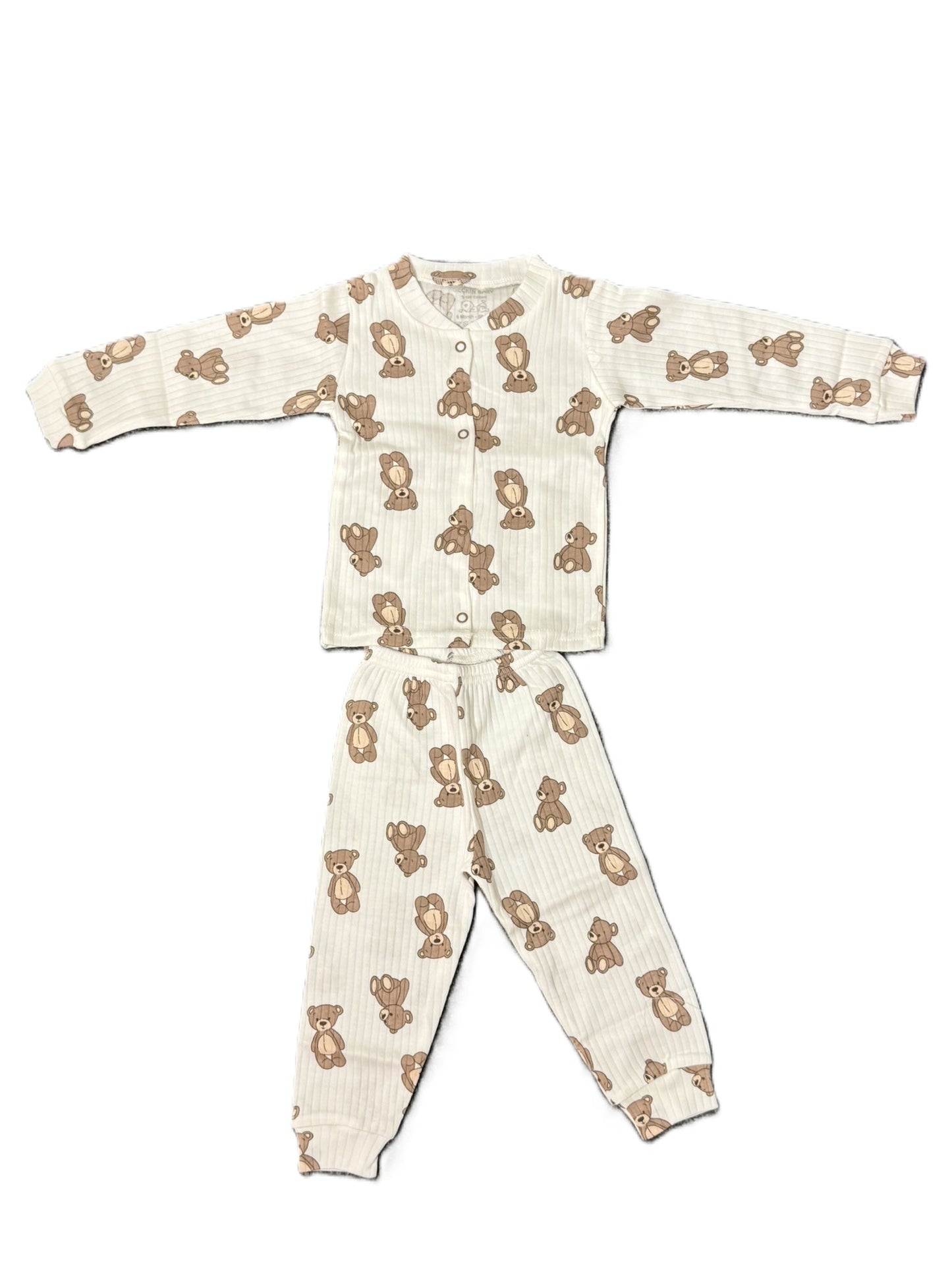 Baby Set Teddy 2-teilig | 100% Baumwolle | Creme | Unisex