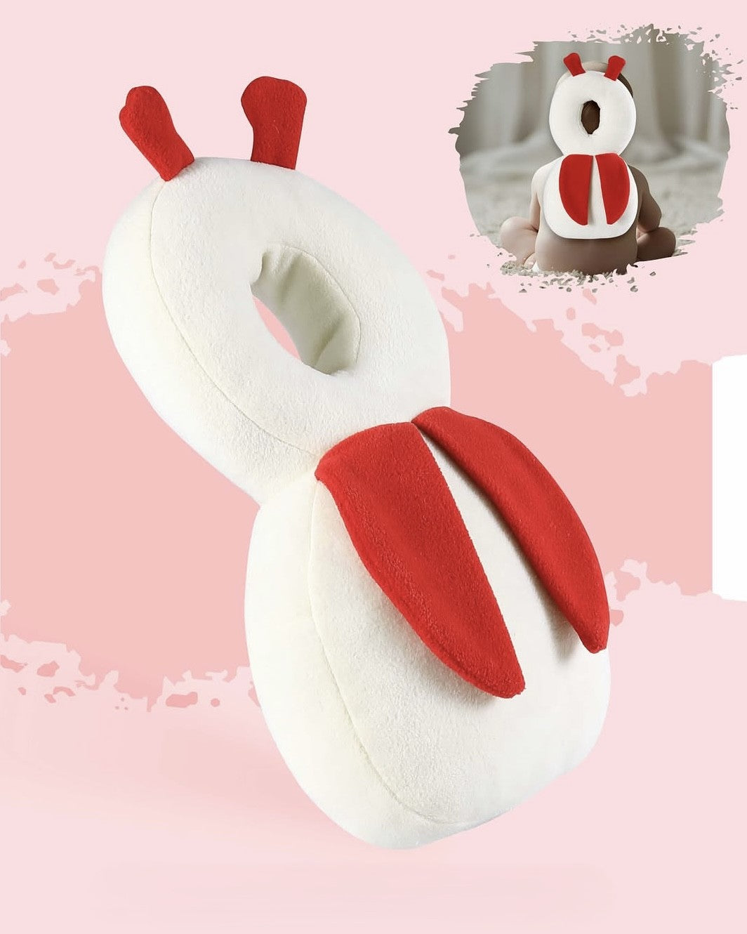 Baby Kopfschutzrucksack Marienkäfer