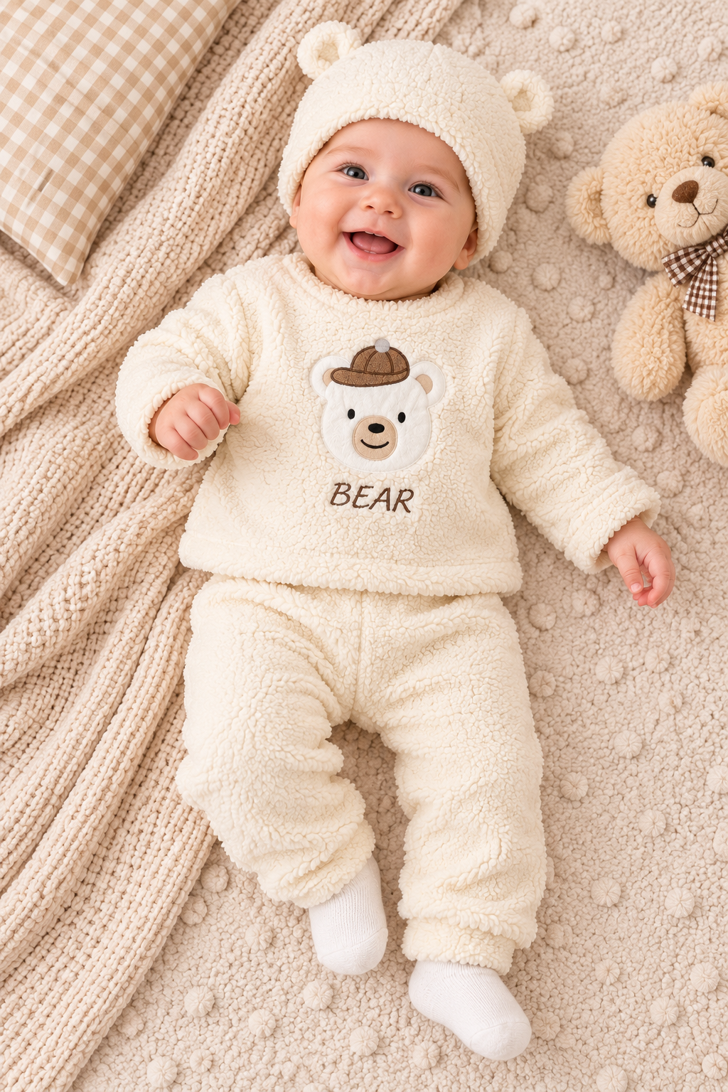 Baby-Outfit Teddy Creme Bear