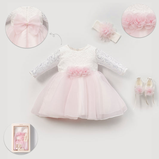 Festkleid Spitze Blumen