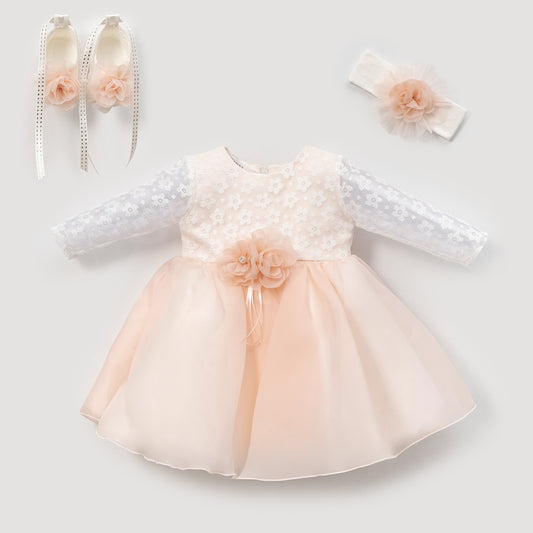 Festkleid Spitze Blumen
