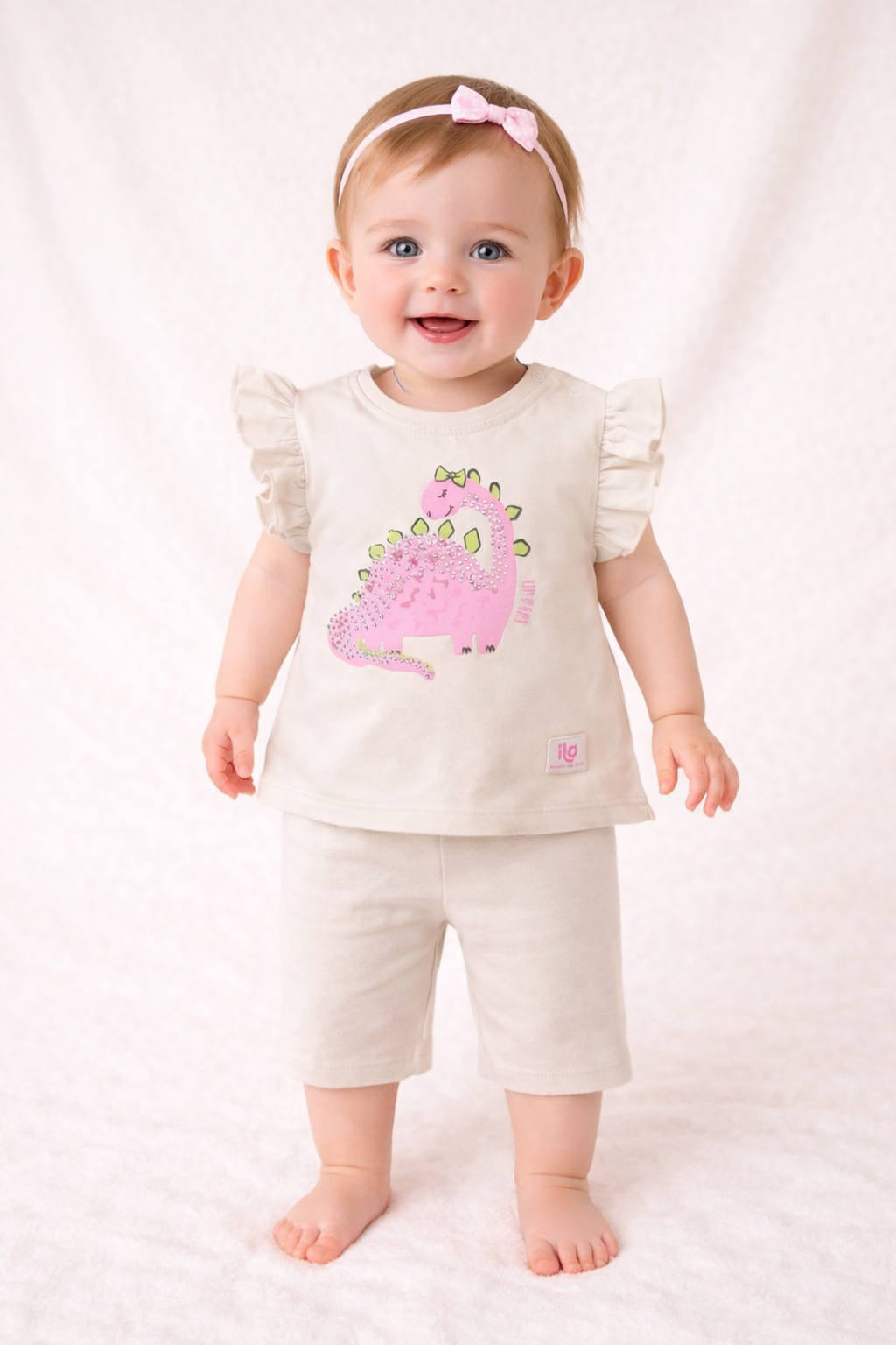 Baby Mädchen Set Dino 2-teilig