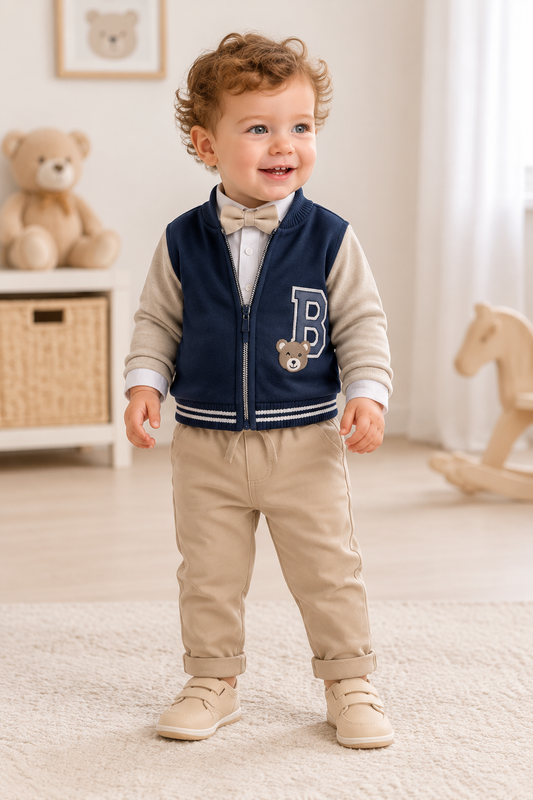 Baby Jungen Set 4-teilig Teddy