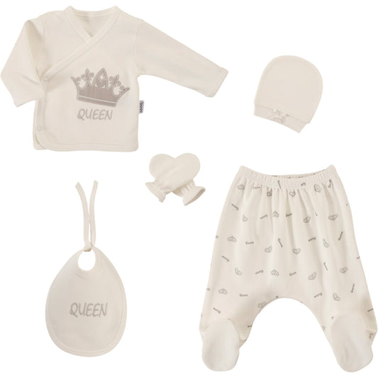 Erstlingsset Baumwolle King Queen
