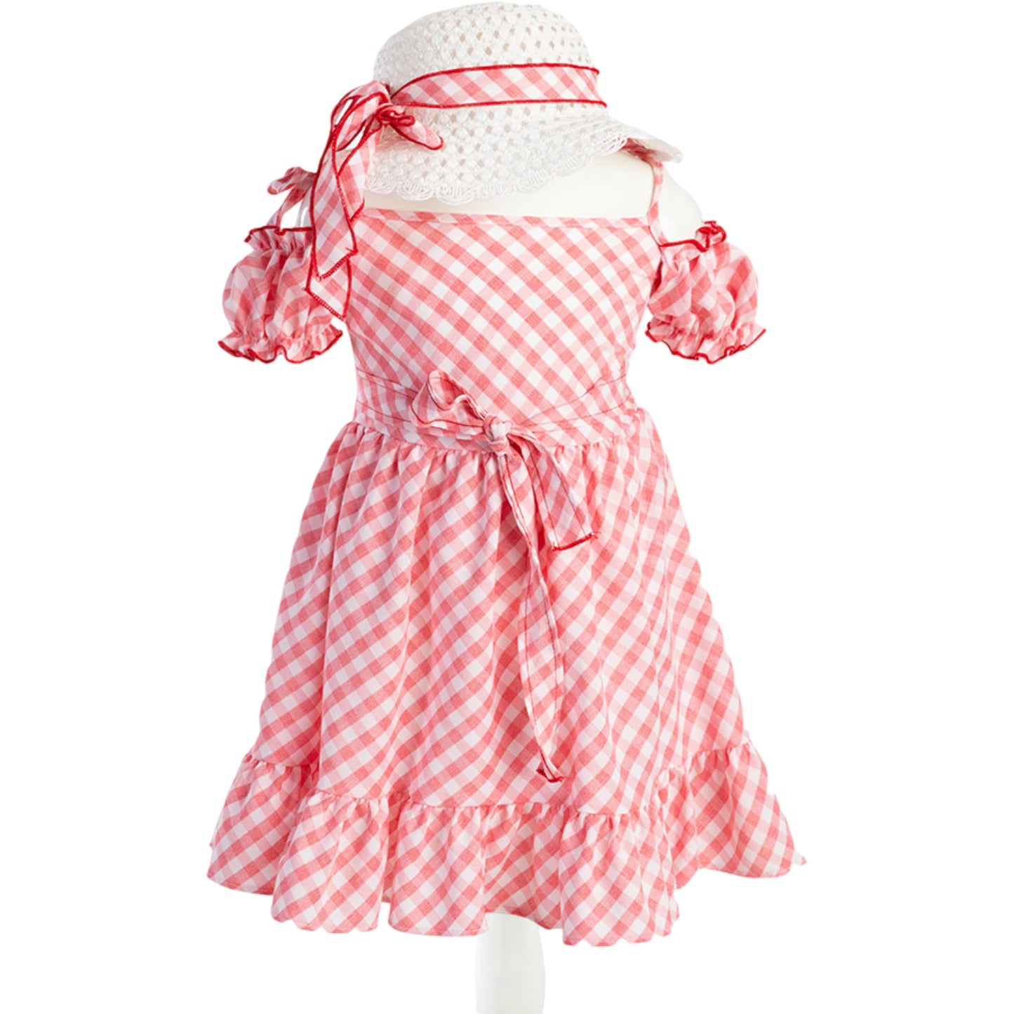 Kinder Kleid Set Karo