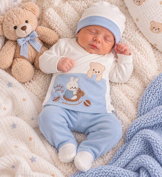 Baby Erstlingsset 5-teilig Bärenmotiv
