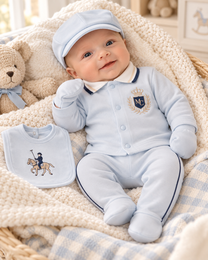 Erstlingsset Hellblau Polo 5-teilig