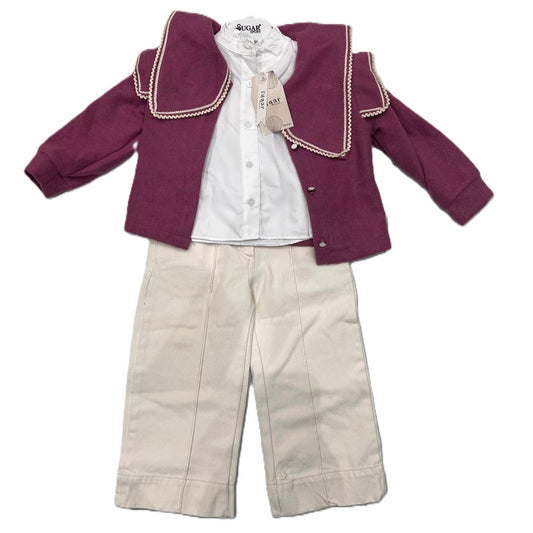 Mädchen Outfit Set – elegant & zeitlos (3-teilig) 🎀🤍