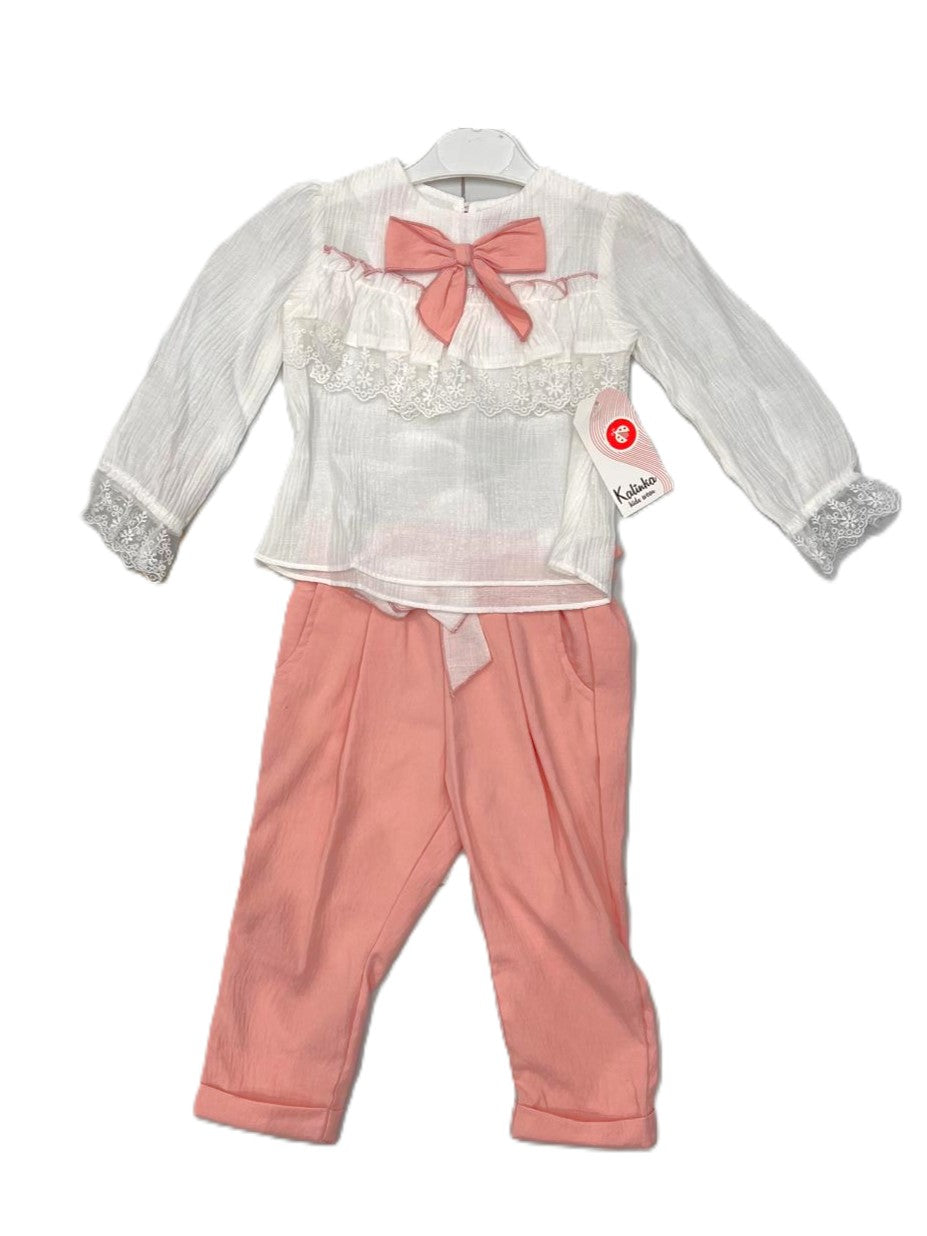 Mädchen Outfit Set – zart & elegant (2-teilig) 🎀🤍
