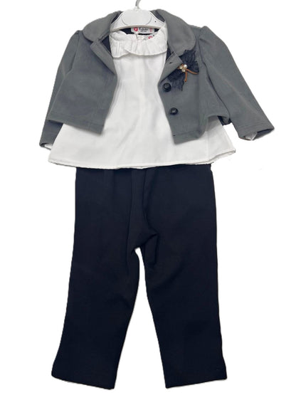 Babymädchen Outfit Set – elegant & zeitlos (3-teilig) 👶🎀