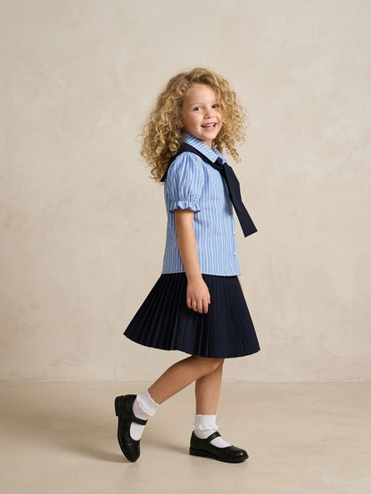 Mädchen Outfit Set – Bluse, Rock & Schleife 3-teilig