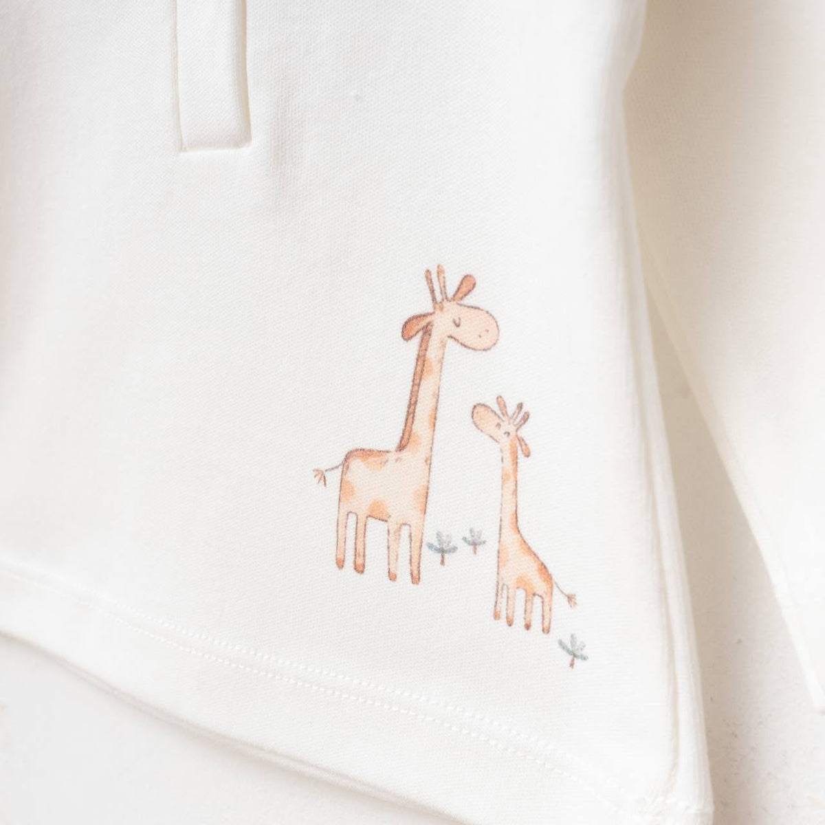 Babystrampler Baumwolle Giraffenmuster