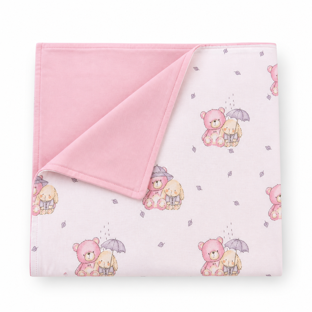 Babynest Set Rosa mit Bärchen 3-teilig